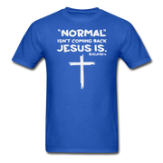 Normal Isn't Coming Back Mens T-Shirt - royal blue