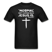 Normal Isn't Coming Back Mens T-Shirt - black