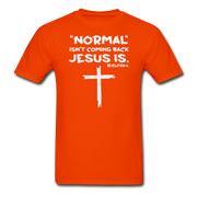 Normal Isn't Coming Back Mens T-Shirt - orange