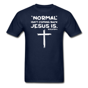 Normal Isn't Coming Back Mens T-Shirt - navy