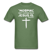 Normal Isn't Coming Back Mens T-Shirt - military green