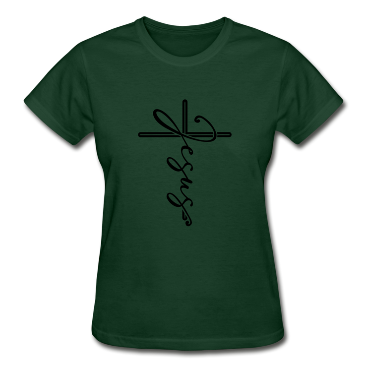 Gildan Ultra Cotton Ladies T-Shirt - forest green