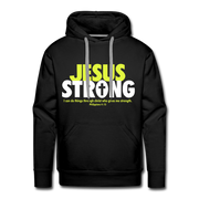 Jesus Strong Men’s Premium Hoodie - black