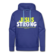 Jesus Strong Men’s Premium Hoodie - royal blue