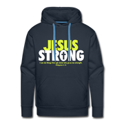 Jesus Strong Men’s Premium Hoodie - navy