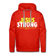 Jesus Strong Men’s Premium Hoodie - red