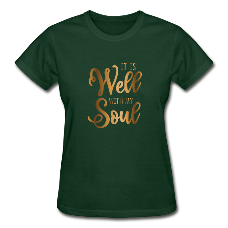 Gildan Ultra Cotton Ladies T-Shirt - forest green