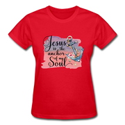 Gildan Ultra Cotton Ladies T-Shirt - red