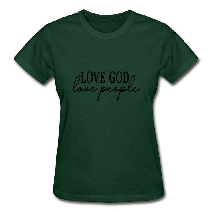 Gildan Ultra Cotton Ladies T-Shirt - forest green