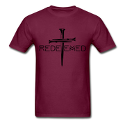 Redeemed Men's T-Shirt - burgundy