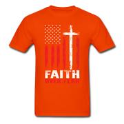 Faith Over Fear Men's T-Shirt - orange