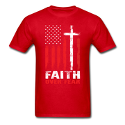 Faith Over Fear Men's T-Shirt - red