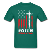 Faith Over Fear Men's T-Shirt - petrol