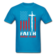 Faith Over Fear Men's T-Shirt - turquoise