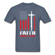 Faith Over Fear Men's T-Shirt - denim