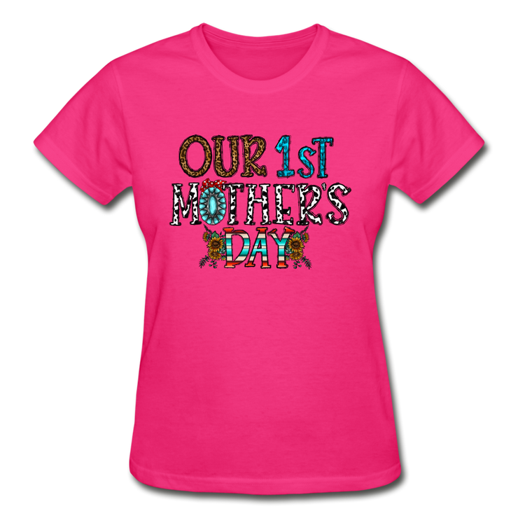 Gildan Ultra Cotton Ladies T-Shirt - fuchsia