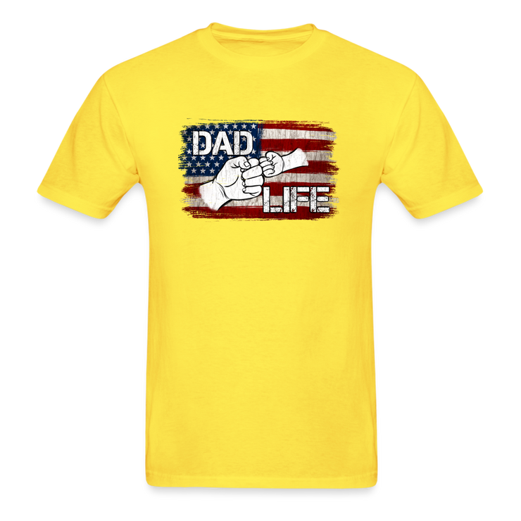 Dad Life T-Shirt - yellow