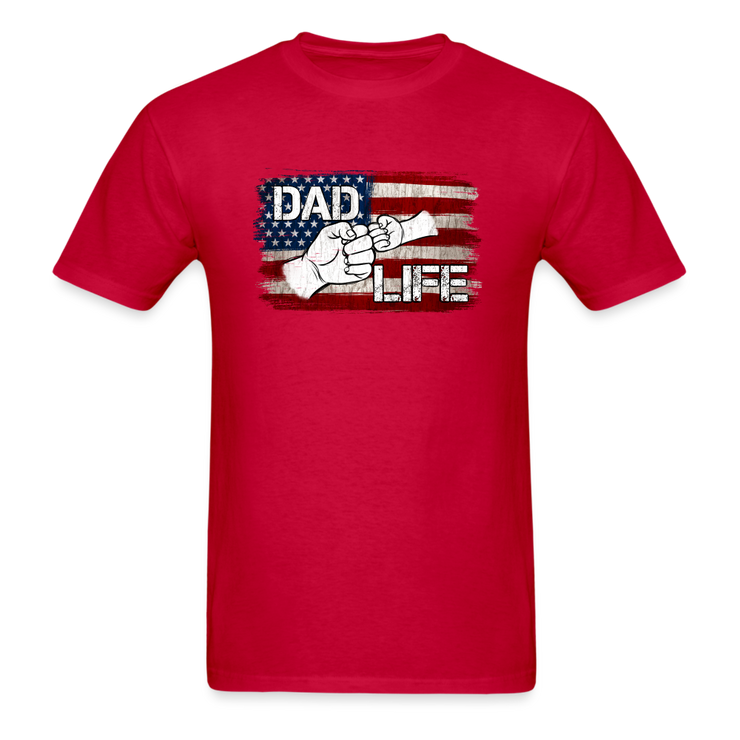 Dad Life T-Shirt - red