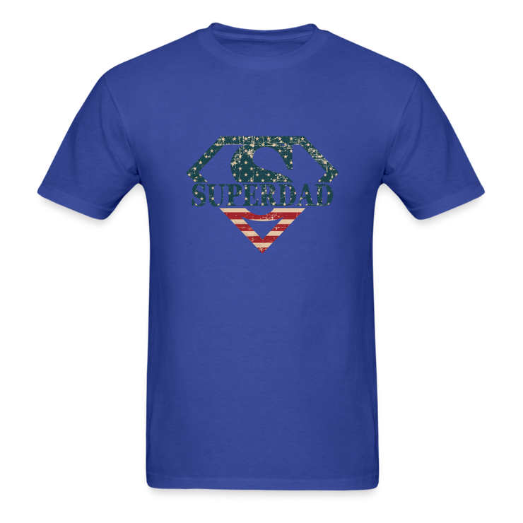 SUPER DAD  T-Shirt - royal blue