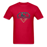 SUPER DAD  T-Shirt - red