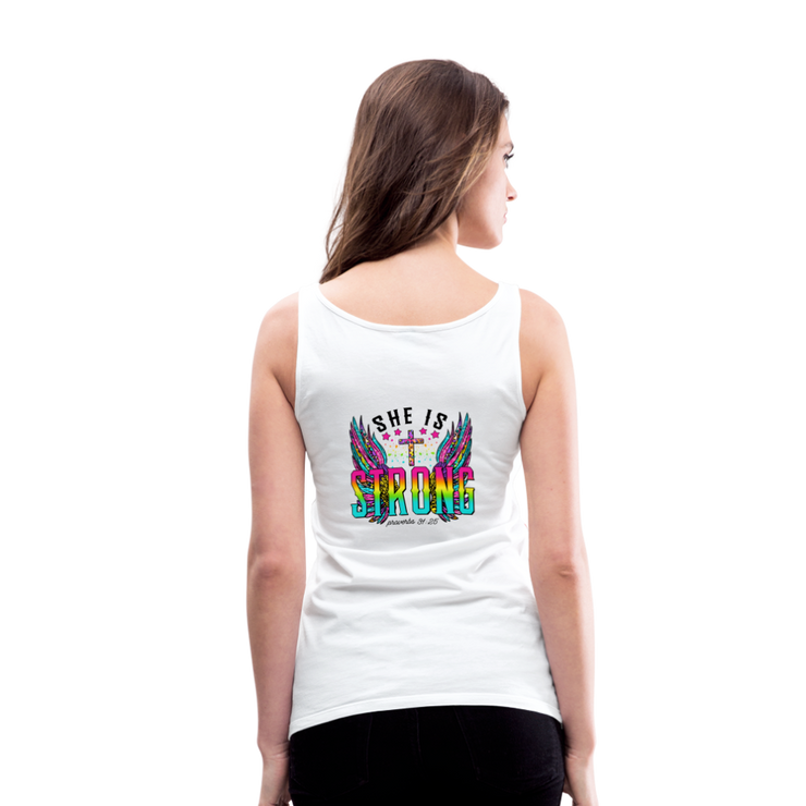 Women’s Premium Tank Top - white