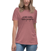 Love God Love People Women's (Bella Canvas) T-Shirt