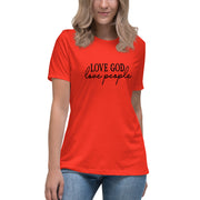 Love God Love People Women's (Bella Canvas) T-Shirt